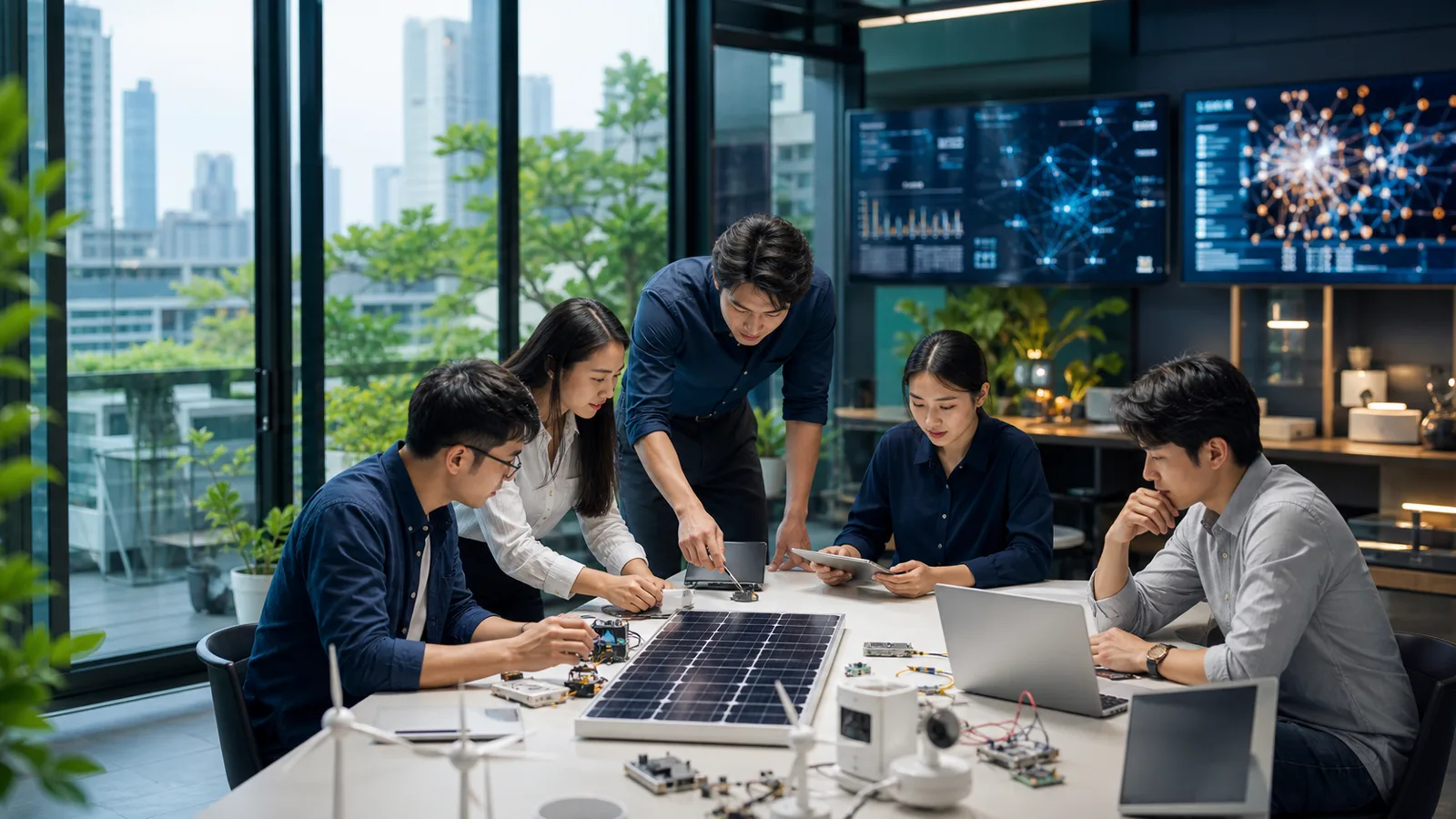 A cross-functional team evaluating responsible artificial intelligence applications